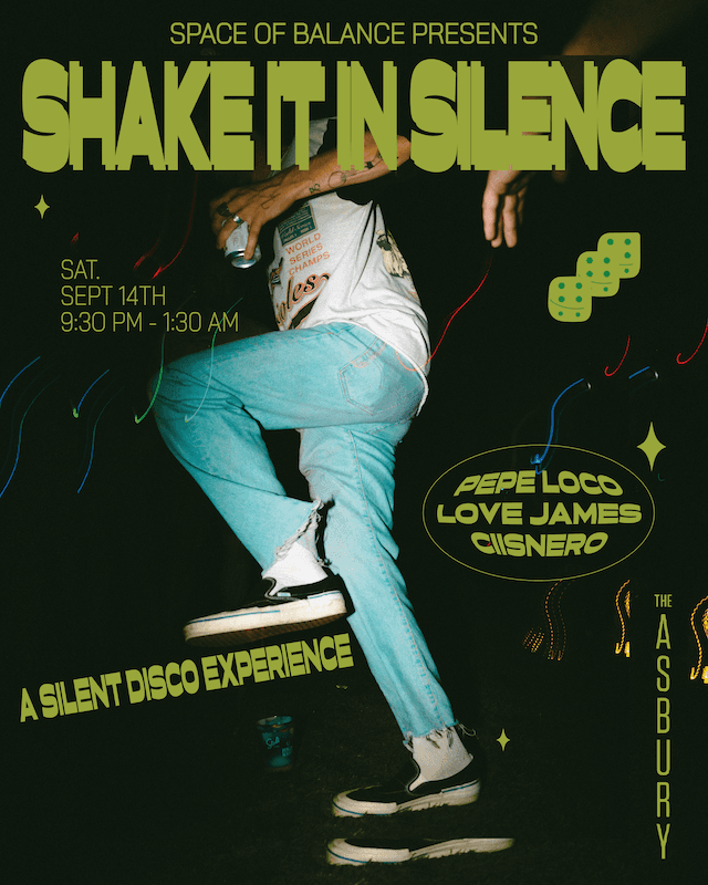 SHAKE IT IN SILENCE (a silent disco experience) Poster