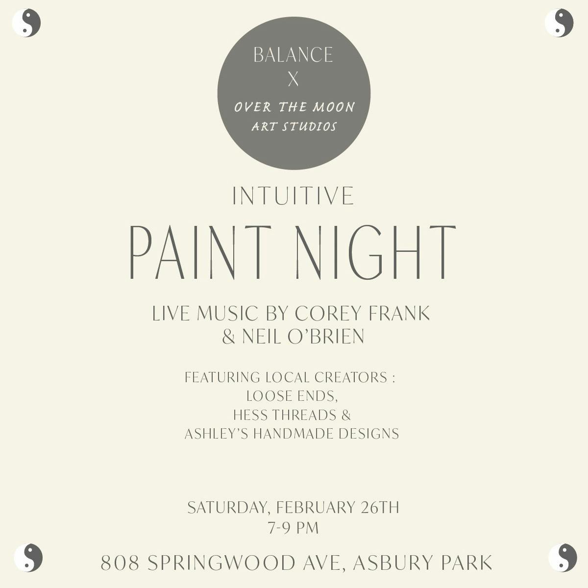 Intuitive Paint Night Poster