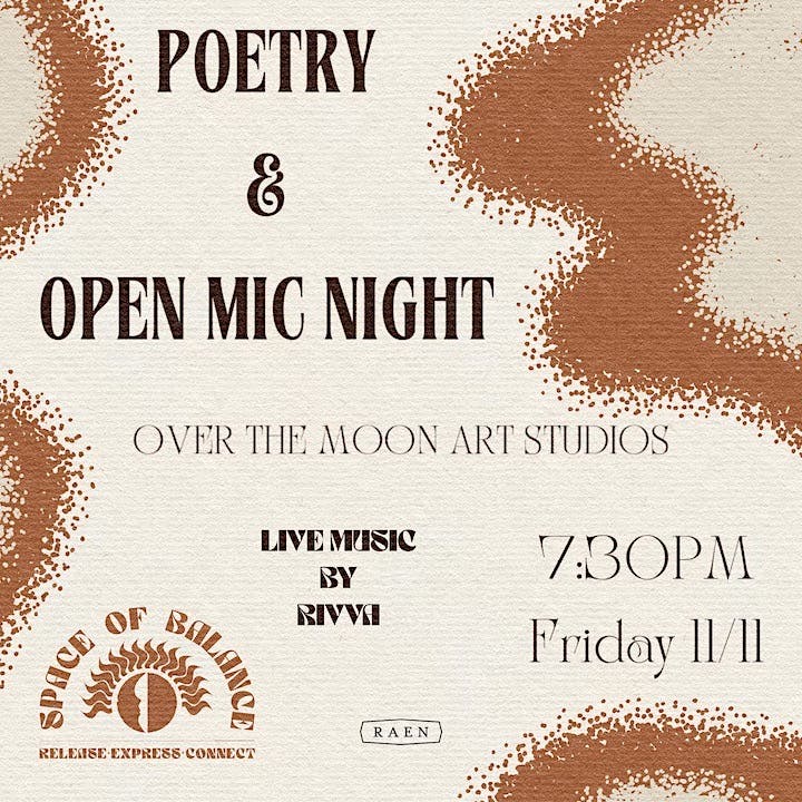 Guided Poetry & Open Mic Night #2 Poster