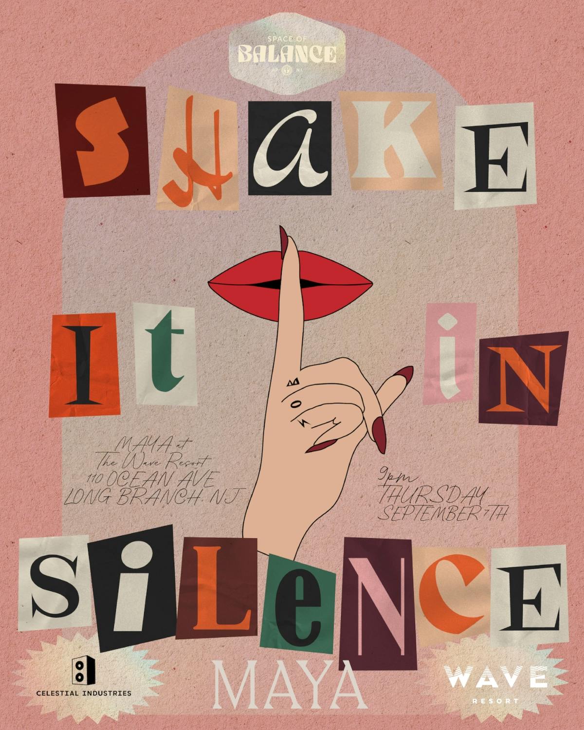 Wave Resort Shake It In Silence Poster