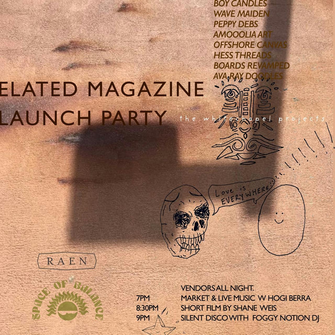Elated Magazine Launch Party Poster