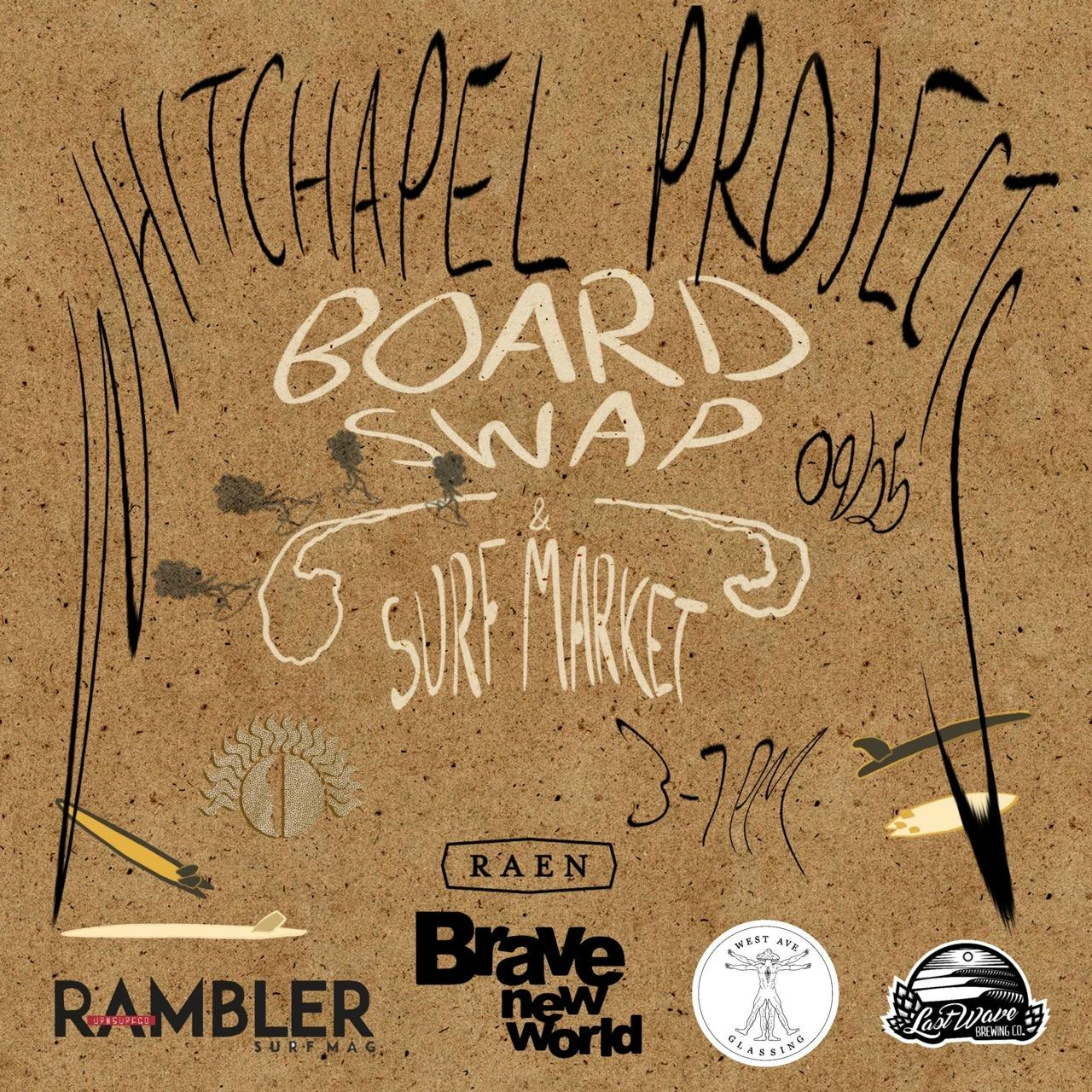 Board Swap and Surf Market Poster