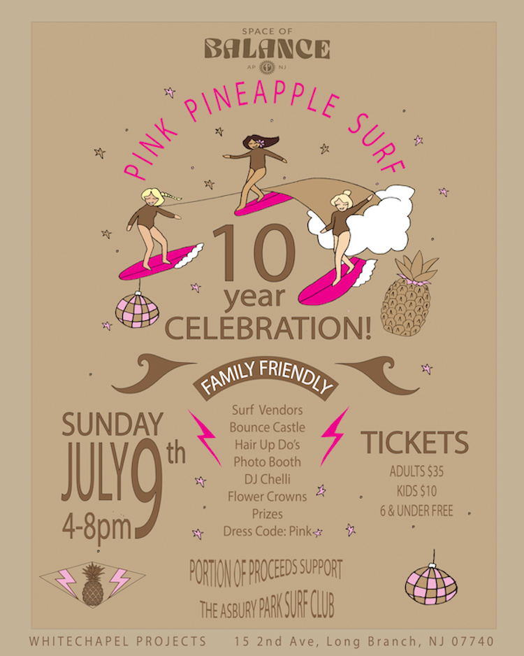 Pink Pineapple's 10th Anniversary Celebration Poster